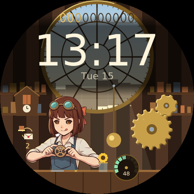 Clockwork Atelier at 13:40, gear fit pose