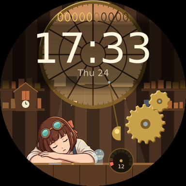Clockwork Atelier at 17:40, drowsy pose
