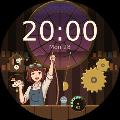Clockwork Atelier at 20:40, bell rope pose