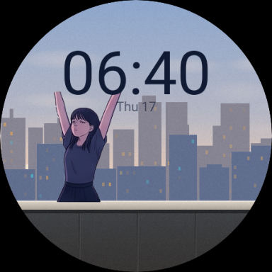 Day Shift at 06:40, stretch pose