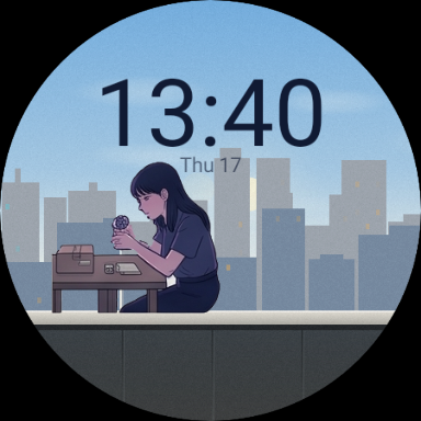 Day Shift at 13:40, desk pose