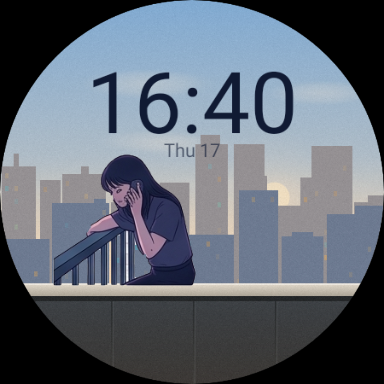 Day Shift at 16:40, chat pose