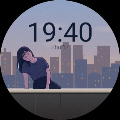 Day Shift at 19:40, smile pose