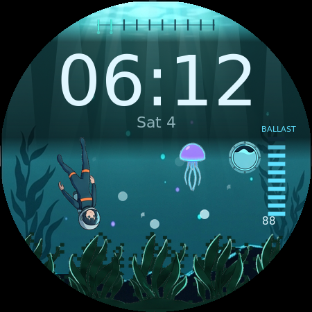 Deep Current at 06:40, dawn descent pose