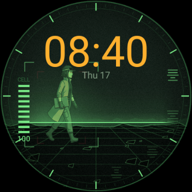 Field Scan at 08:40, walk pose