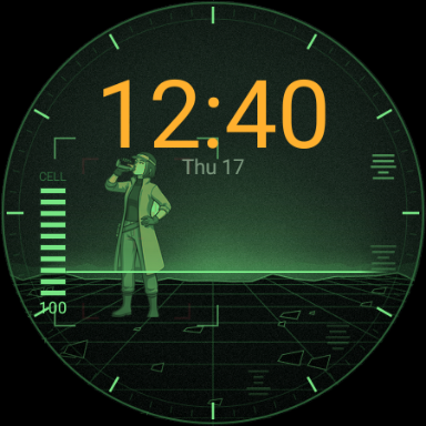Field Scan at 12:40, drink pose
