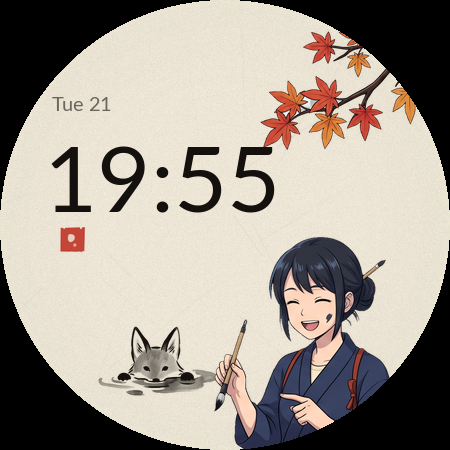Ink & Petal at 19:40, dusk pose