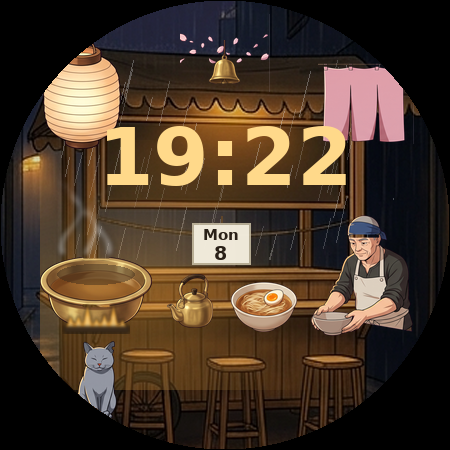 Lantern Hour at 19:40, special pose