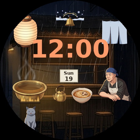 Lantern Hour at 00:40, bell pose