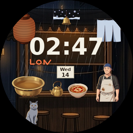 Lantern Hour at 02:40, low pose
