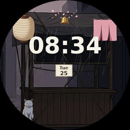 Lantern Hour at 08:40, shut pose