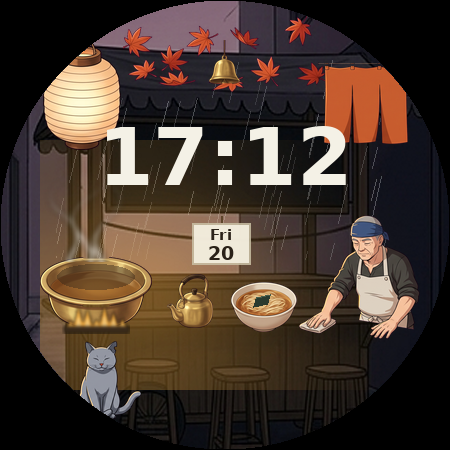Lantern Hour at 17:40, opening pose