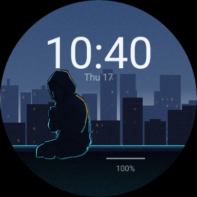 Night Shift at 10:40, coffee pose