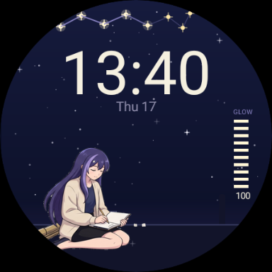 Star Chart at 13:40, day journal pose